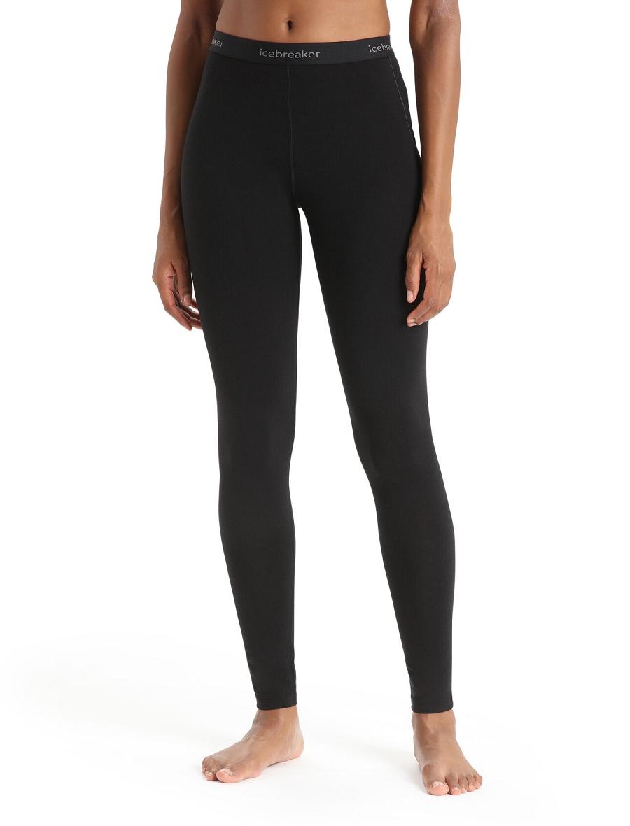 Leggings Icebreaker BodyfitZone™ Merino 150 Zone Thermal Femme Noir | FR 1543UZGT